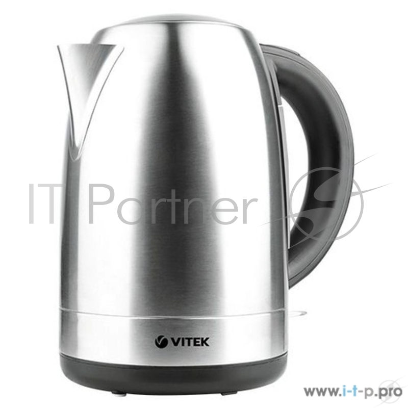 Чайник электрический Vitek VT-7021 1.7л. 2200Вт серебристый (корпус: нержавеющая сталь)