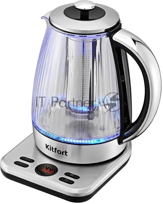 671-1-КТ Чайник Kitfort Мощность: 1850–2200 Вт.Емкость: 1,7 л.Длина шнура: 0,78 м.белый