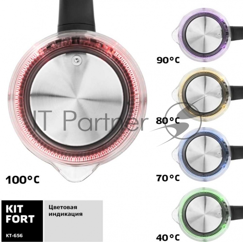 656-КТ Чайник «2 в 1» Мощность: 1850–2200 Вт.Ёмкость: 1,5 л.Kitfort