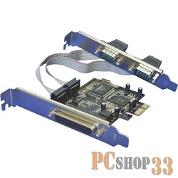 Контроллер XWT-PE2S1P OEM {PCI-E 2xRS232, 1xIEEE1284}