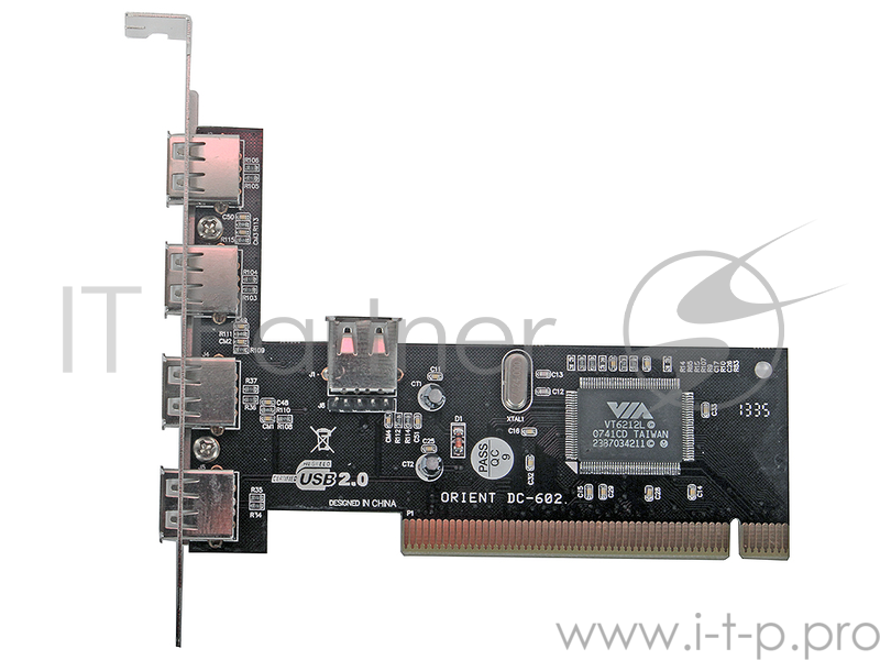 Контроллер ORIENT DC-602 OEM { USB 2.0 VIA 4+1 port }
