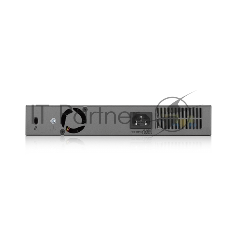 Коммутатор Zyxel GS1350-12HP, 10xGE (8xPoE+), 2xSFP, бюджет PoE 130 Вт, дальность передачи питания до 250 м, автоперезагрузка PoE-портов, повышенная защита от перенапряжений и электростатических разрядов