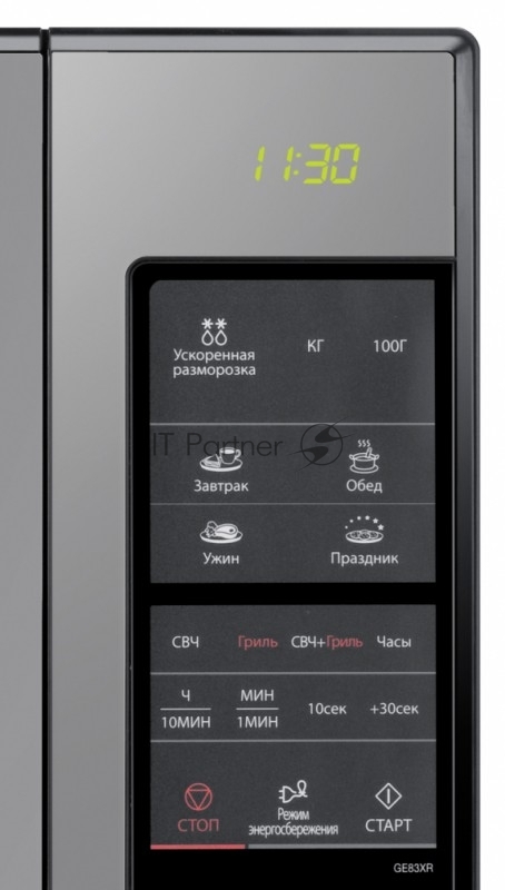 Микроволновая печь Микроволновая печь SAMSUNG GE83XR, 23 л., 850Вт/800Вт, черный