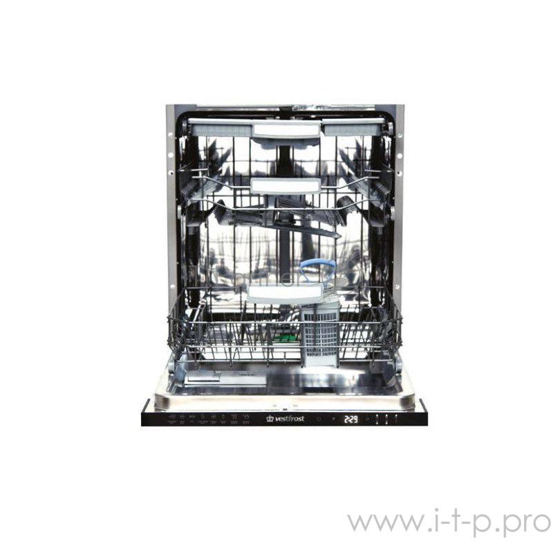 Встраиваемые посудомоечные машины Vestfrost 81,5х59,6х55 см, 15 комплектов, 8 программ, расход 9л, А+++, сенсорная контрольная панель с LED дисплеем, инверторный мотор