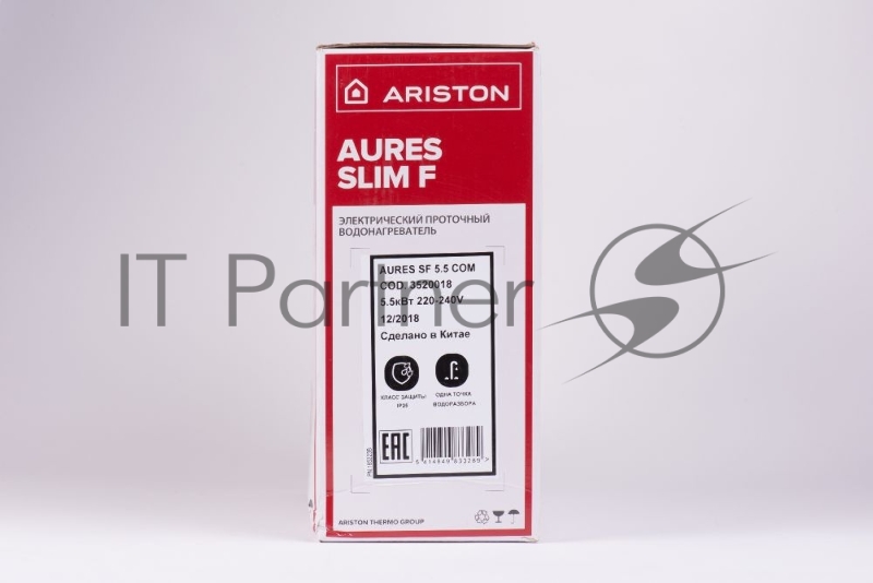 Водонагреватель Ariston Aures SF 5.5 COM 5.5кВт электрический настенный/серебристый