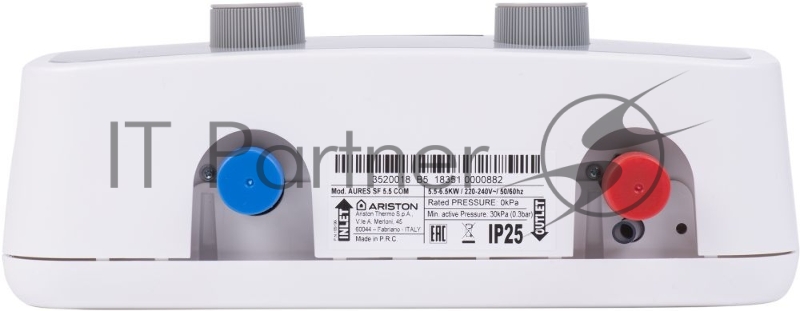 Водонагреватель Ariston Aures SF 5.5 COM 5.5кВт электрический настенный/серебристый