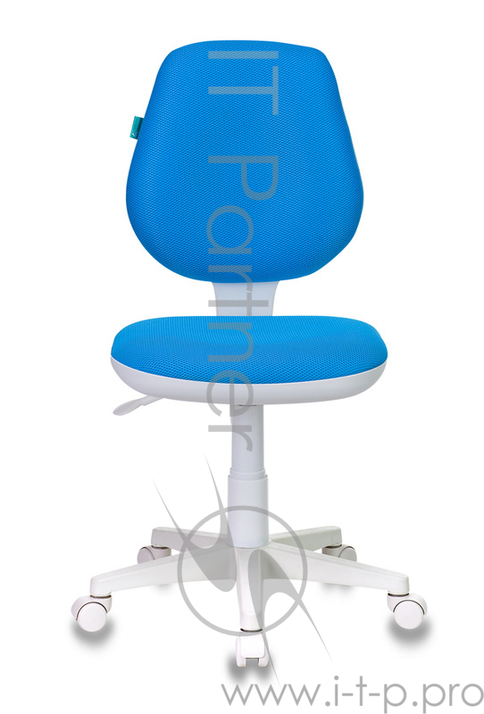 Кресло детское Бюрократ CH-W213/TW-55 голубой TW-55 (пластик белый)
