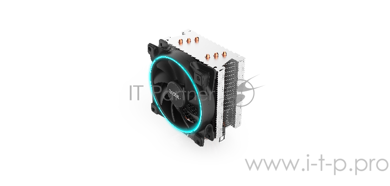 Кулер PCCooler GI-X3B S775/115X/AM2/AM3/AM4 (24 шт/кор, TDP 125W, вент-р 120мм с PWM, 3 тепловые трубки 6мм, синяя LED подсветка, 1000-1800RPM, 26.5dBa)