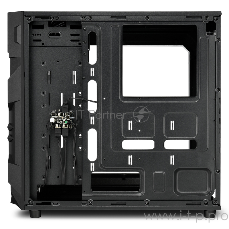 Sharkoon VG7-W RGB led игровой корпус чёрный (ATX, акрил, fan 2x120 мм + 1x120 мм, 2xUSB 3.0, audio)