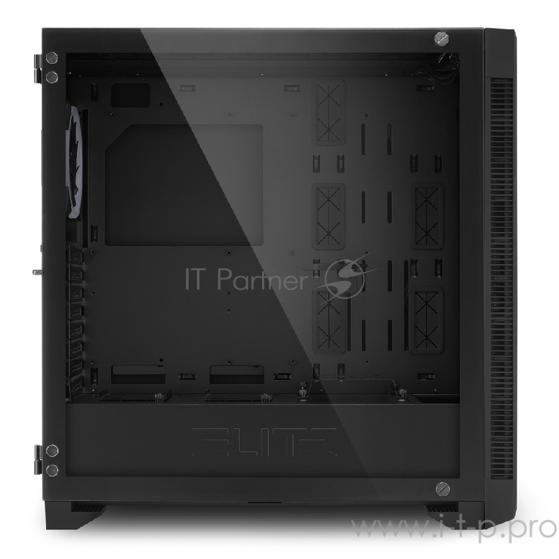 Sharkoon Elite Shark CA200M RGB led игровой корпус чёрный (E-ATX, Закаленное стекло, fan 1x120 мм, 2 x USB 3.0,2 x USB 2.0, audio)