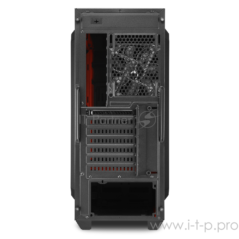 Sharkoon Shark SKILLER SGC1 Window red led игровой корпус чёрный (ATX, акрил, fan 1x120 мм + 1x120 мм, 2xUSB 3.0, audio)