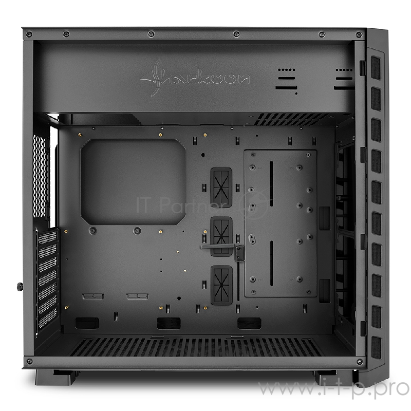 Sharkoon NIGHT SHARK lite игровой корпус чёрный (ATX, закаленное стекло, 2 x USB 2.0, 2 x USB 3.0, audio)