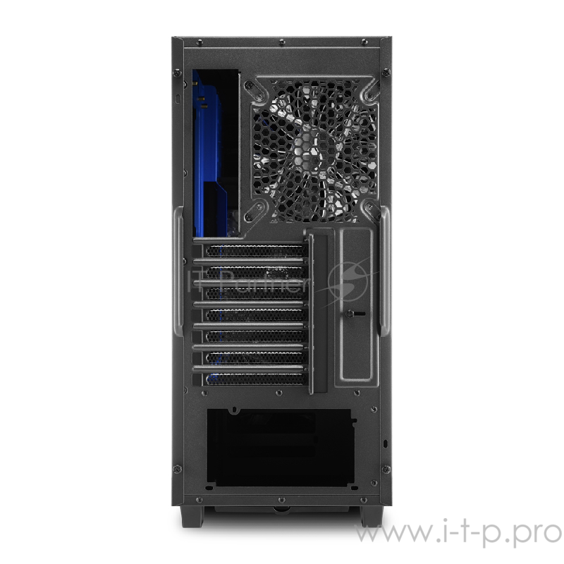 Sharkoon DG7000-G blue led игровой корпус чёрный (ATX, Закаленное стекло, fan 2x120 мм + 1x120 мм, 2 x USB 3.0,2 x USB 2.0, audio)