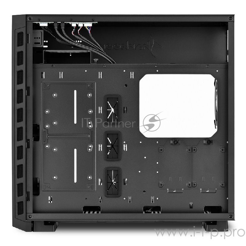 Sharkoon NIGHT SHARK blue led игровой корпус чёрный (ATX, закаленное стекло, fan 2x120 мм + 1x120 мм + 1x120 мм, 2xUSB 2.0, 2xUSB 3.0, audio)