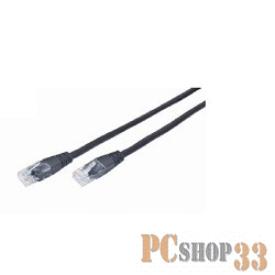 Коммутационный шнур Bion Патч корд UTP кат.5е 3м черный БионBNPP12-3M/BK