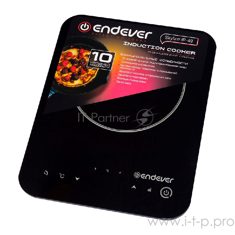 Плитка индукционная Endever Skyline IP-49, черный