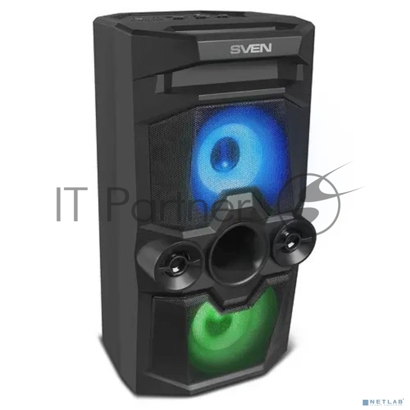 SVEN PS-650, черный (50 Вт, Bluetooth, FM, USB, microSD, LED-дисплей, 2х4000мА*ч), Нет SVEN PS-650, черный (50 Вт, Bluetooth, FM, USB, microSD, LED-дисплей, 2х4000мА*ч), Нет