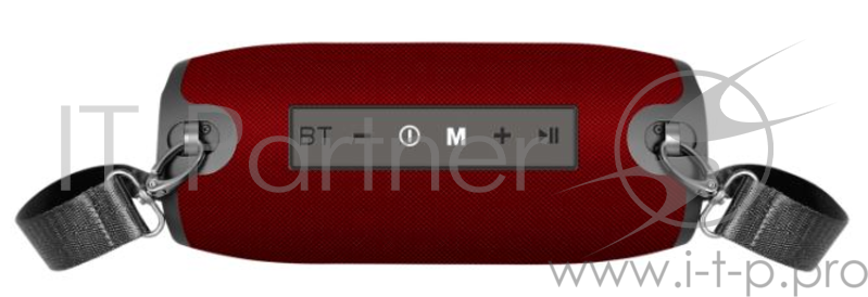 Портативная BLUETOOTH колонка/POWERBANK Jet.A PBS-200 красная (2x10Вт динамика, 3600mAh аккумулятор)