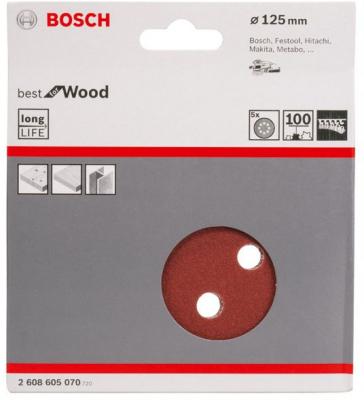 Bosch Bosch 2608605070 5 ш/листов O125 мм K100 B.f.W+P