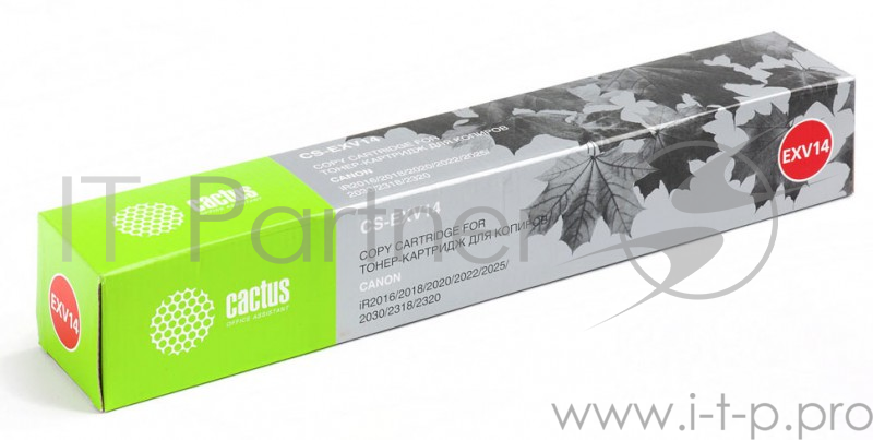 Расходные материалы Cactus C-EXV14_CACTUS Тонер-картридж (CS-EXV14) для Canon iR2016/2020, (8300 стр.)