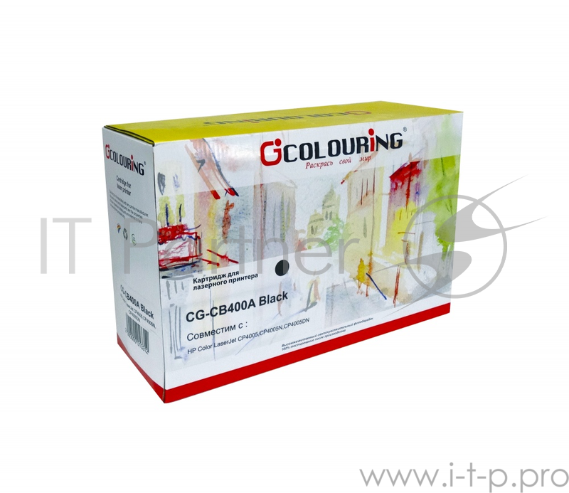 Картридж Colouring CG-CB400A (тип CB400A), черный, 7500 стр., для HP CLJ CP4005/CP4005DN/CP4005N