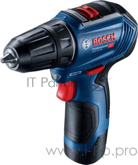 Аккумуляторный шуруповерт BOSCH GSR 12V-30 кейс, 2x2.0 Ач 06019G9020