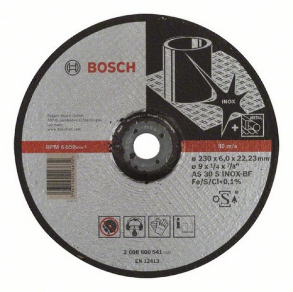 Bosch Bosch 2608600541 ОБДИРОЧНЫЙ КРУГ INOX 230Х6 ММ