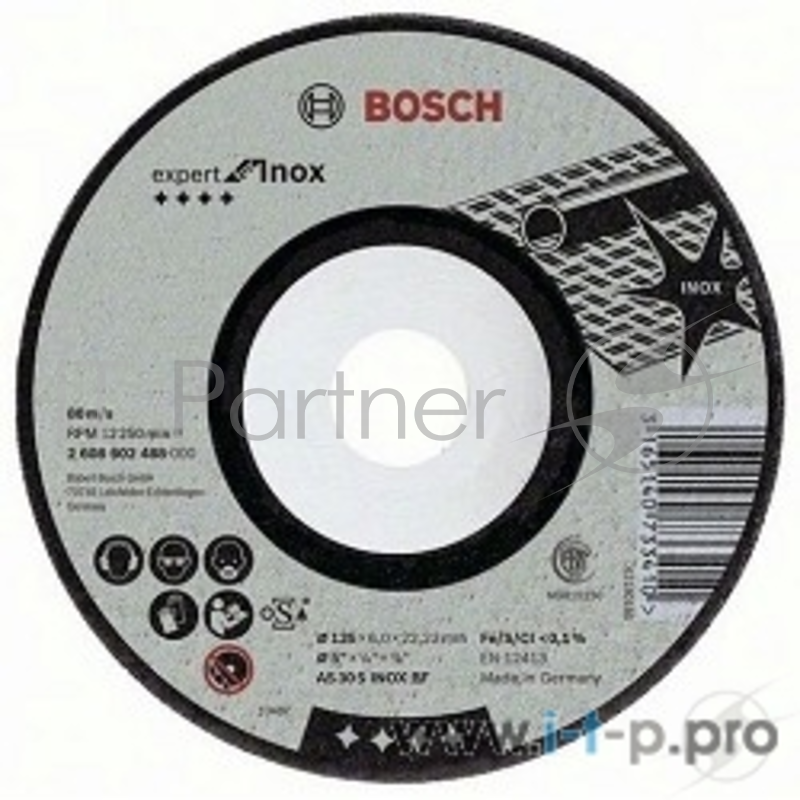 Bosch Bosch 2608602488 ОБДИРОЧНЫЙ КРУГ INOX 125Х6 ММ