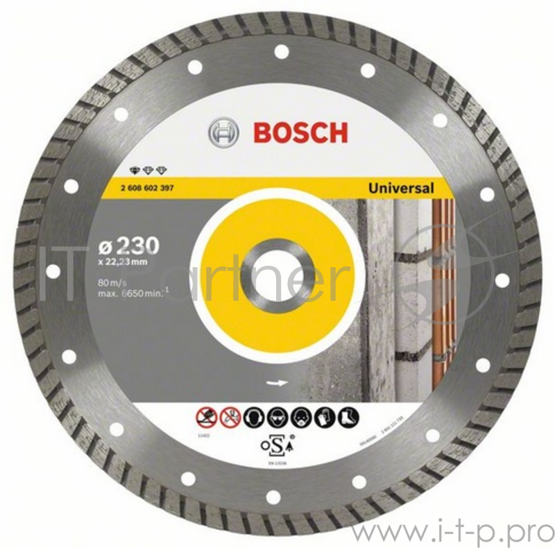 Bosch Bosch 2608602394 Алмазный диск Standard for Universal Turbo 125-22,23