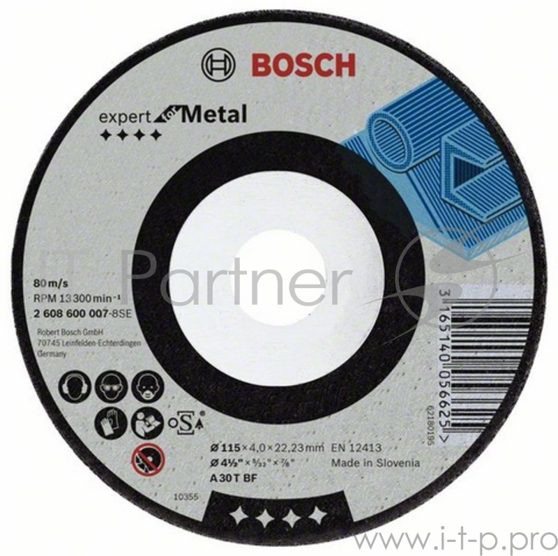 Bosch Bosch 2608600218 ОБДИРОЧНЫЙ КРУГ МЕТАЛЛ 115Х6 ММ
