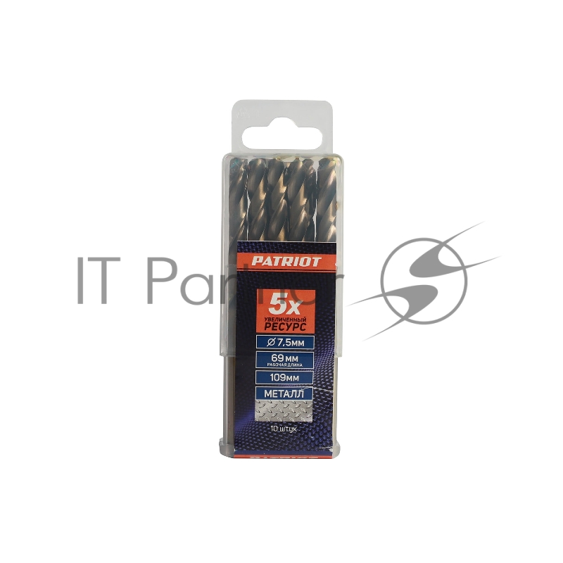 EDGE by PATRIOT Сверло по металлу 7,5 мм, упаковка 10шт 815010037