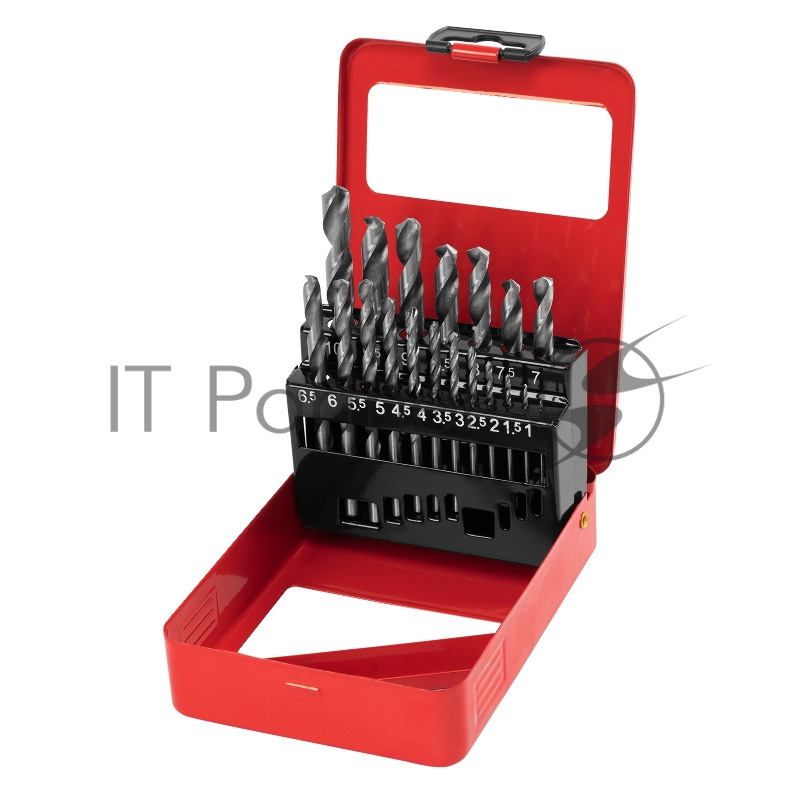 Набор сверл MATRIX 723887 по металлу 1-10мм hss 19шт метал. коробка цил. хвостовик