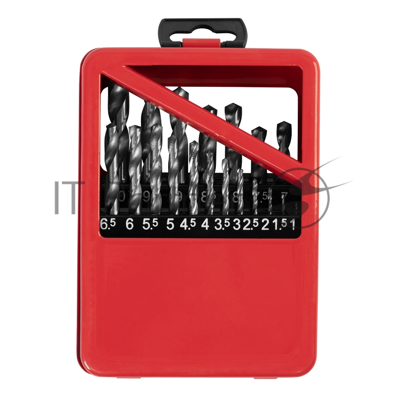 Набор сверл MATRIX 723887 по металлу 1-10мм hss 19шт метал. коробка цил. хвостовик