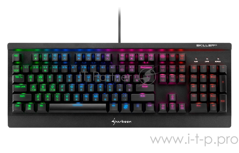 Sharkoon Shark Skiller Mech SGK3 Игровая клавиатура (Kailh Red switches, RGB подсветка, USB)