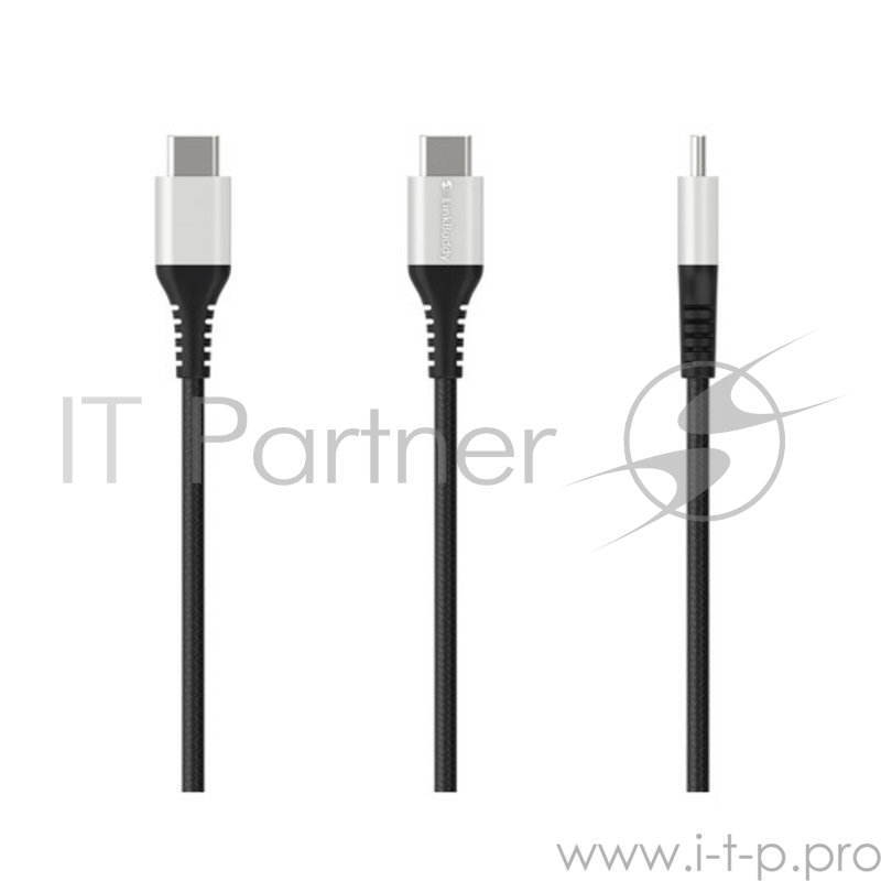 Кабель SwitchEasy Link Buddy Lightning to Type-C. Длина 1.5 м. Цвет серебряный.