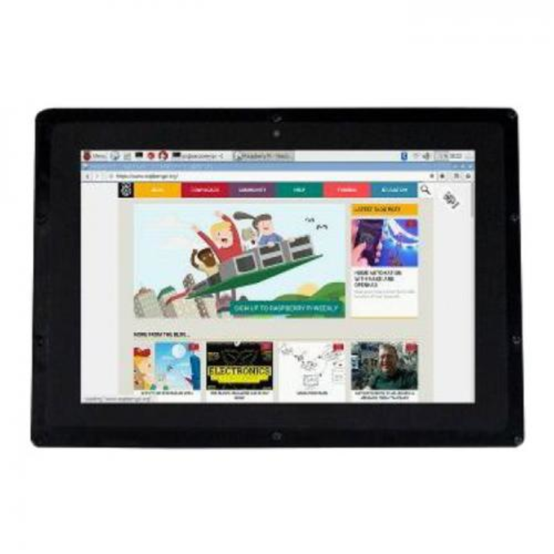 RA335 Монитор Waveshare 10.1 inch HDMI capacitive touchscreen LCD screen (IPS, 1280x800) with protective shell, питание по USB, для Raspberry Pi 3