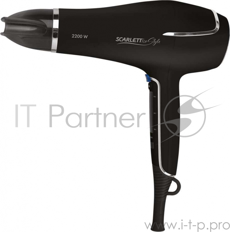 Фен Scarlett SC-HD70I40 2200Вт черный/хром