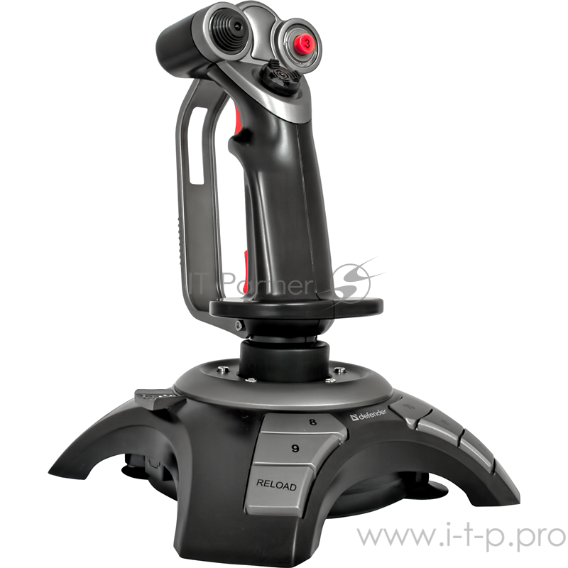 Джойстик DEFENDER 64304 COBRA R4 USB 4 оси, виброрежим, 12кн.