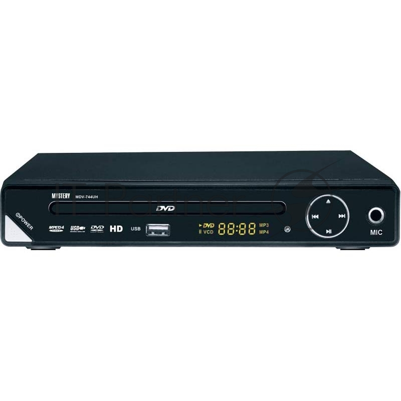 Плеер DVD Mystery MDV-744UH черный ПДУ