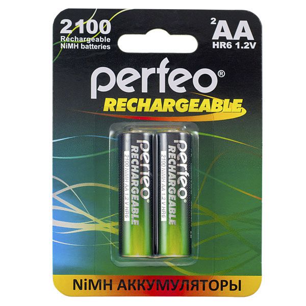 Аккумулятор Perfeo AA2100mAh/2BL (2шт. в уп-ке)