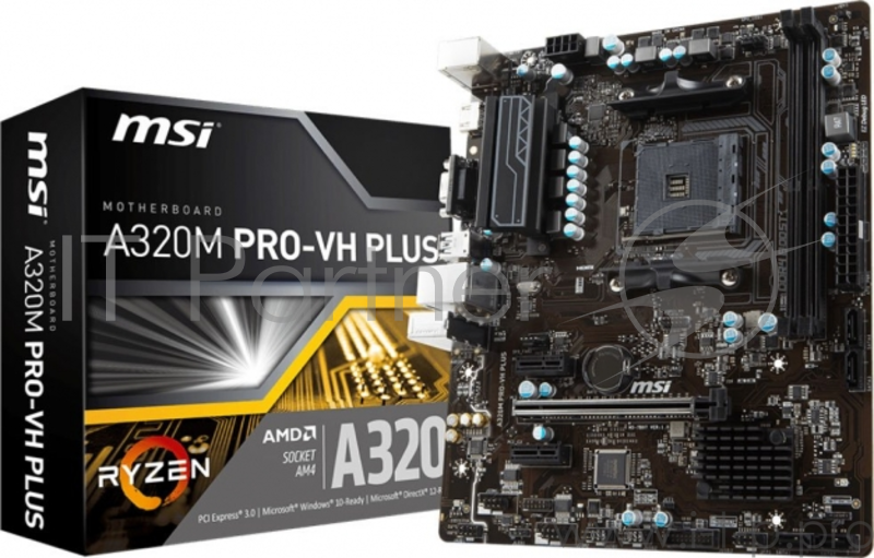 Материнская плата AMD A320 SAM4 MATX A320M PRO-VH PLUS MSI