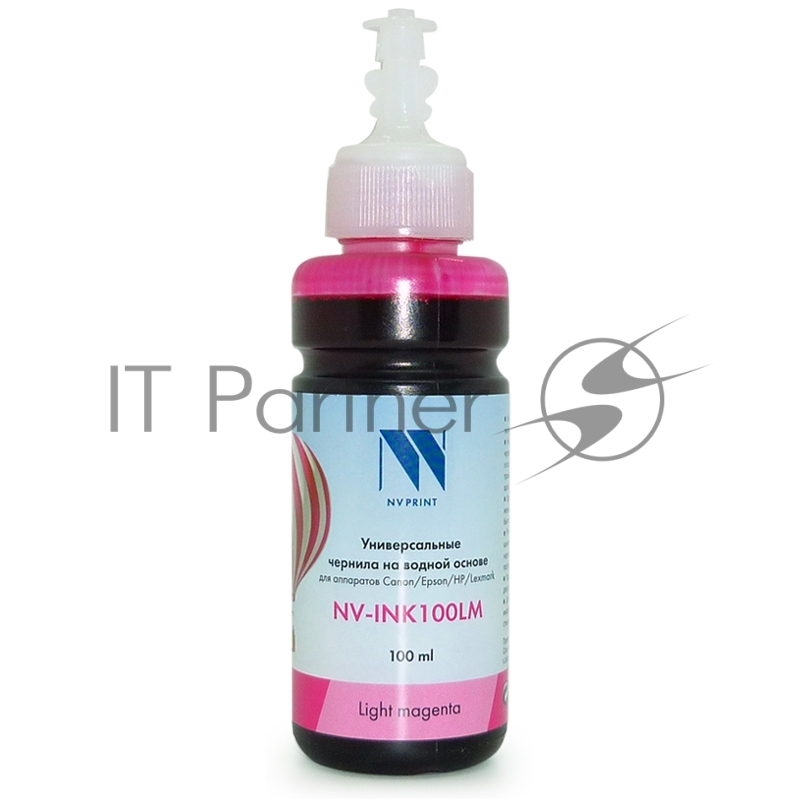 Чернила совместимые NV-INK100U Light Magenta универсальные на водной основе для аппаратов Сanon/Epson/НР/Lexmark (100ml)
