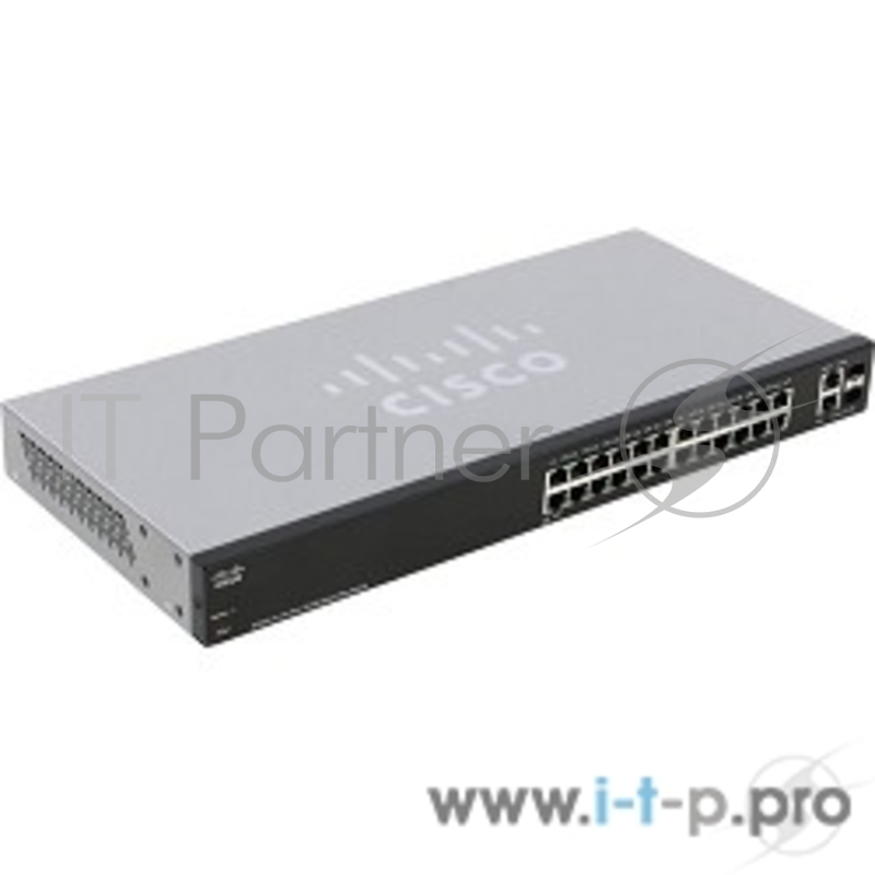 Сетевое оборудование Cisco SB SF220-24-K9-EU Коммутатор 24-Port 10/100 Smart Plus Switch