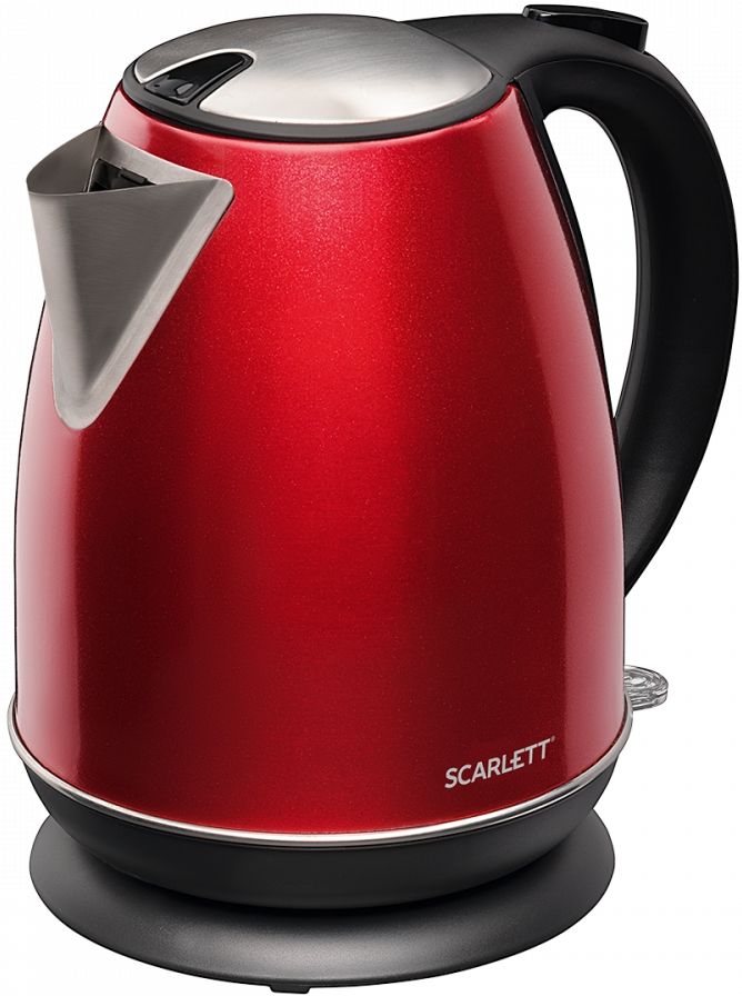 Чайник электрический Scarlett SC - EK21S87 1.7л. 2200Вт красный (корпус: нержавеющая сталь)
