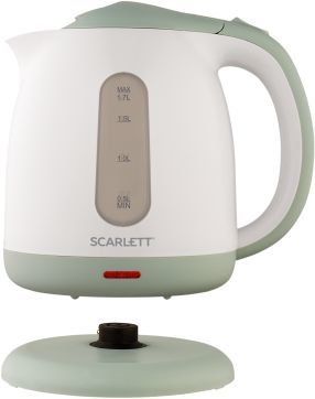 Чайник электрический Scarlett SC-EK18P55 1.7л. 2200Вт белый/ментол (корпус: пластик)