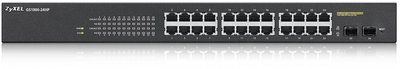 Сетевое оборудование ZYXEL GS1900-24HP-EU0101F Коммутатор настольный/19U 24x10/100/1000BASE-T
