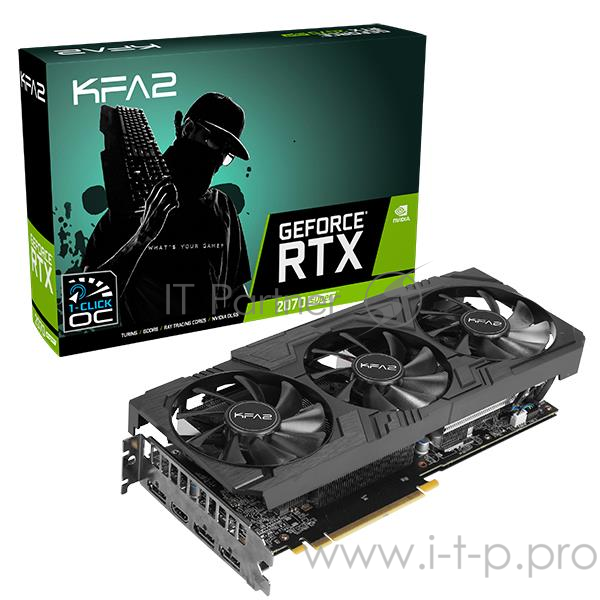 Видеокарта PCIE16 RTX2070 SUPER 8GB 2070 SUPER EX GAMER BK 8G KFA2