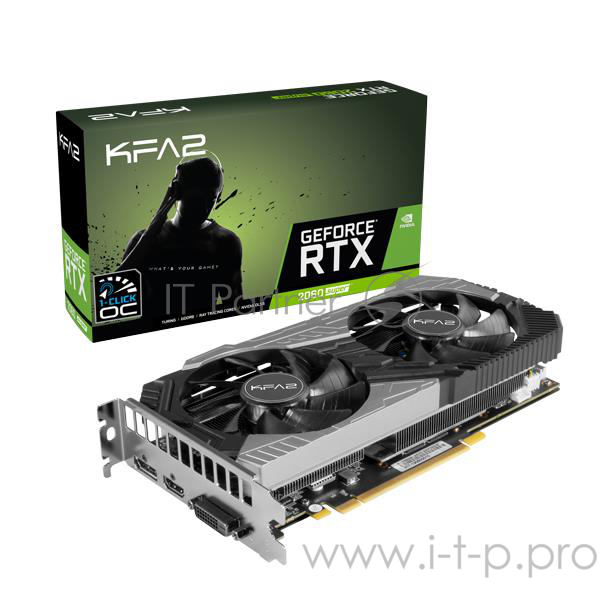 Видеокарта PCIE16 RTX2060 SUPER 8GB 2060 SUPER 1-CLICK OC 8G KFA2