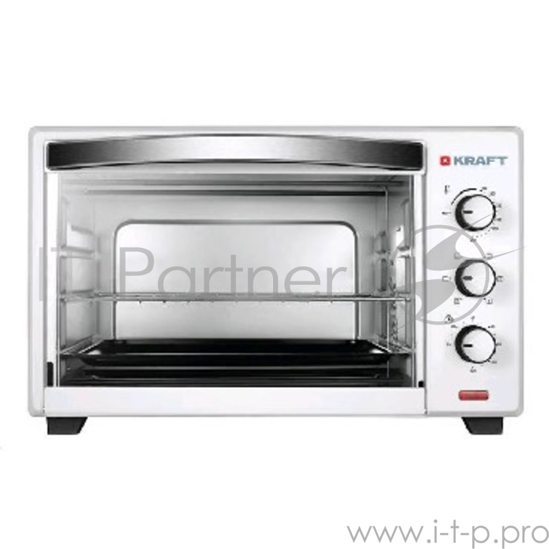 Мини-печь KRAFT KF-MO4501KW белый Объем 45л.Мощность 2000вт.