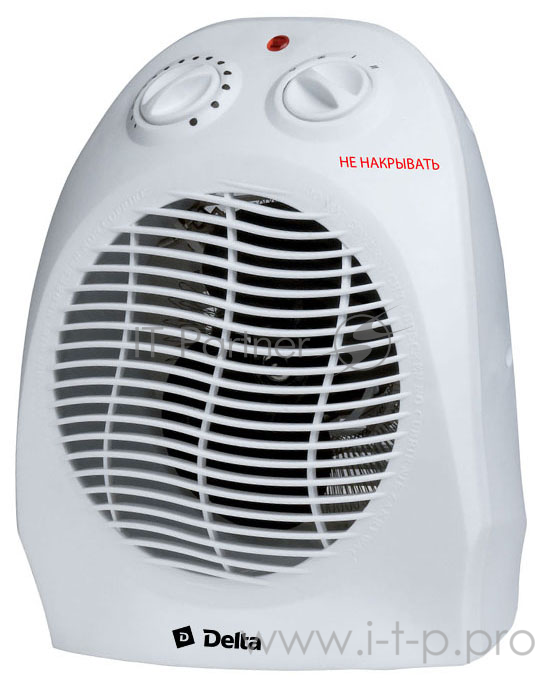 Тепловентилятор DELTA D-801-1/1 (2000 Вт, 2 режима нагрева, холодный обдув, регулируемый термостат, свет. индикатор работы, защита от перегрева)